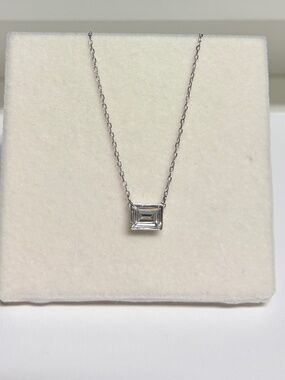 Swarovski Millenia Octagon Step Cut Crystal Solitaire Pendant Necklace